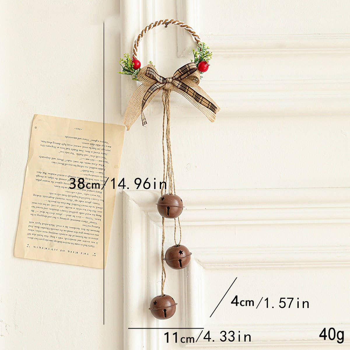 CWMM10365_CHRISTMAS BELL HANGING ORNAMENTS TREE DECORATIONS