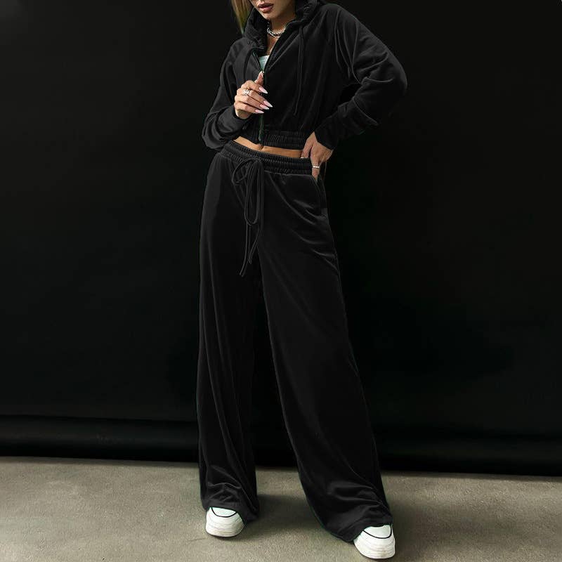 FASHIONABLE HOODIE CANARY SWEATPANTS SUIT