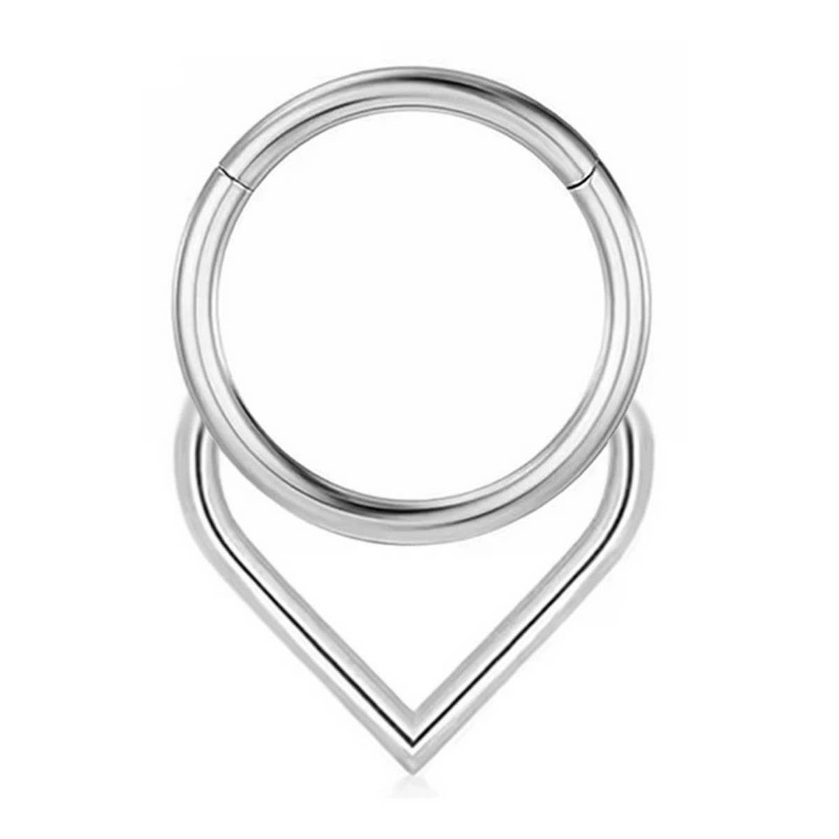 Titanium Seamless Spike Nose Ring Piercing