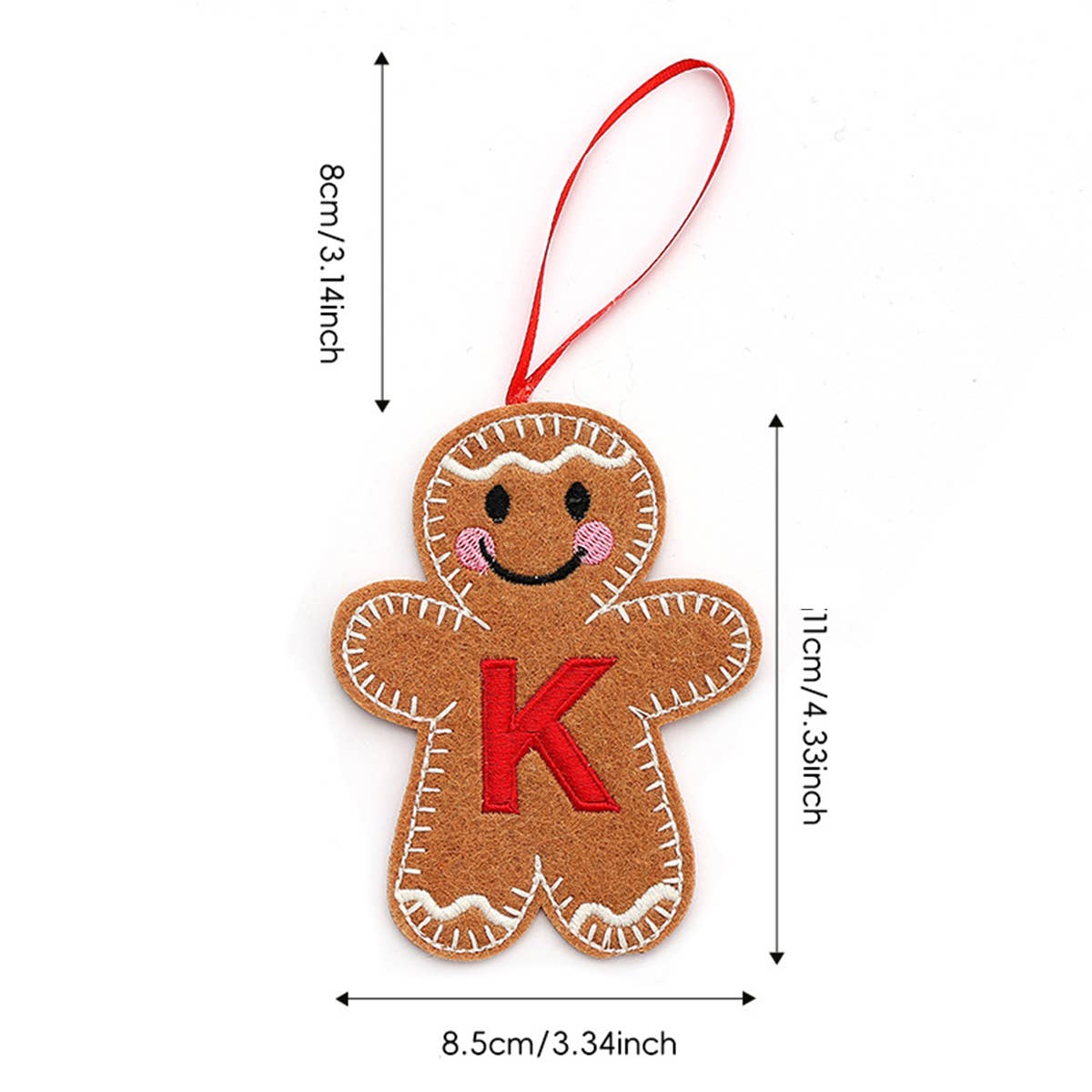 CWMM9399_NEW CHRISTMAS GINGERBREAD MAN DECORATION PENDANT