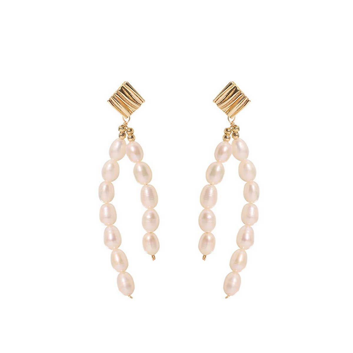LIGHT LUXURY NATURAL PEARL EARRINGS FOR WOMEN