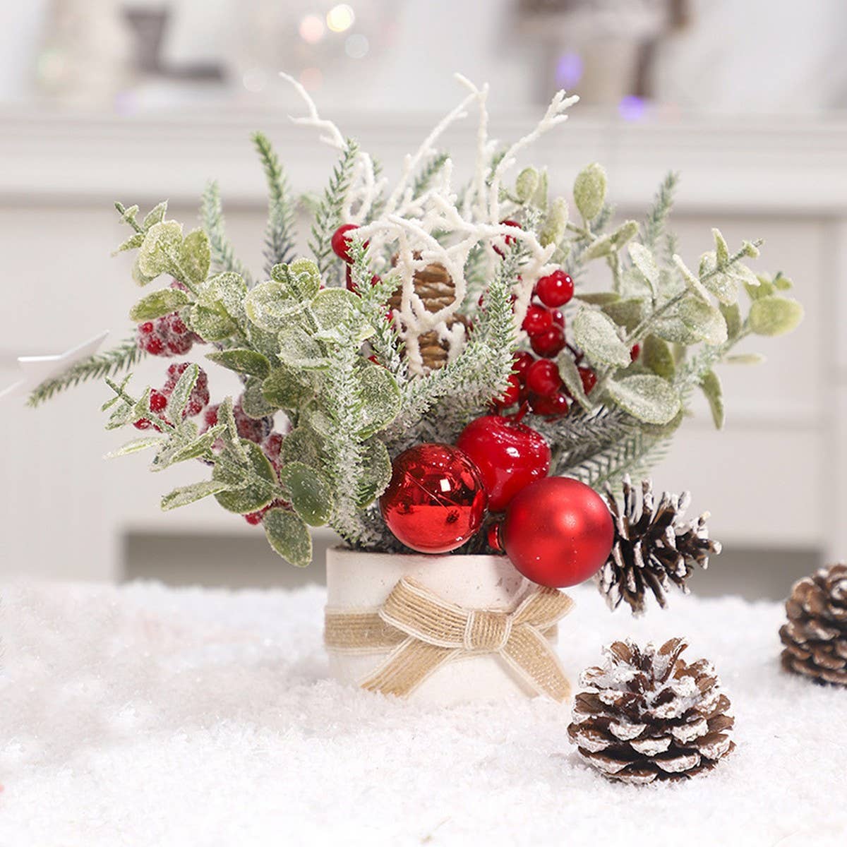 Mini Nordic Christmas Tree Decor Tabletop Gift_CWMM9889