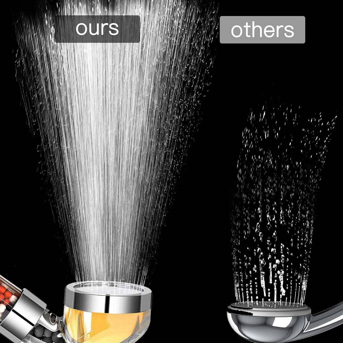 LEMON AROMA FILTER NEGATIVE ION SHOWER HEAD