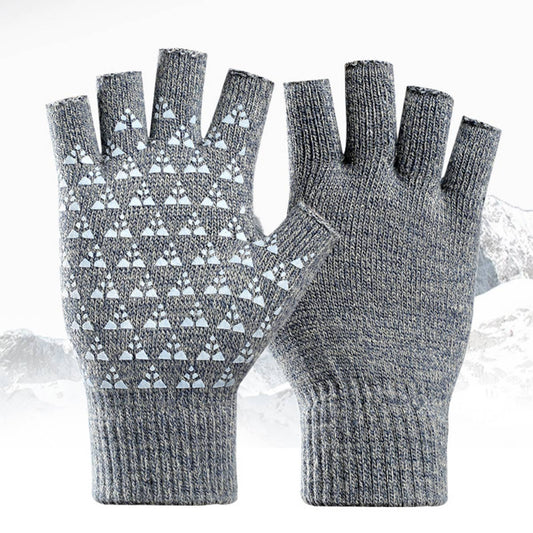 Unisex Fingerless Knit Gloves for Winter Typing_CWAG0525