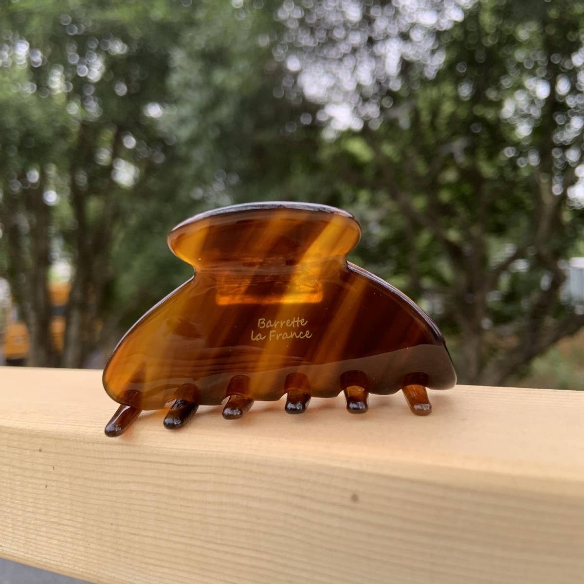 Floral Acetate Yuanbao Hair Claw - Cute Daily Clip