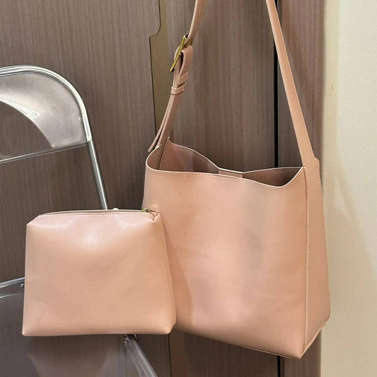 CWAB4831_CASUAL SIMPLE TWO-PIECE SHOULDER MESSENGER BAG