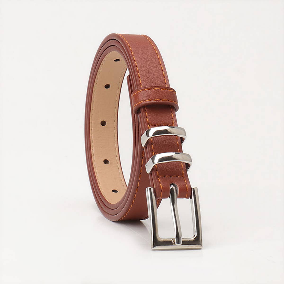 CWABE0941_SIMPLE HIGH-END SQUARE BUCKLE BELT