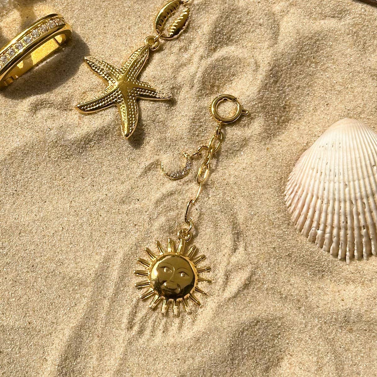 DIY DIAMOND STARFISH BIKINI BUCKLE PENDANT