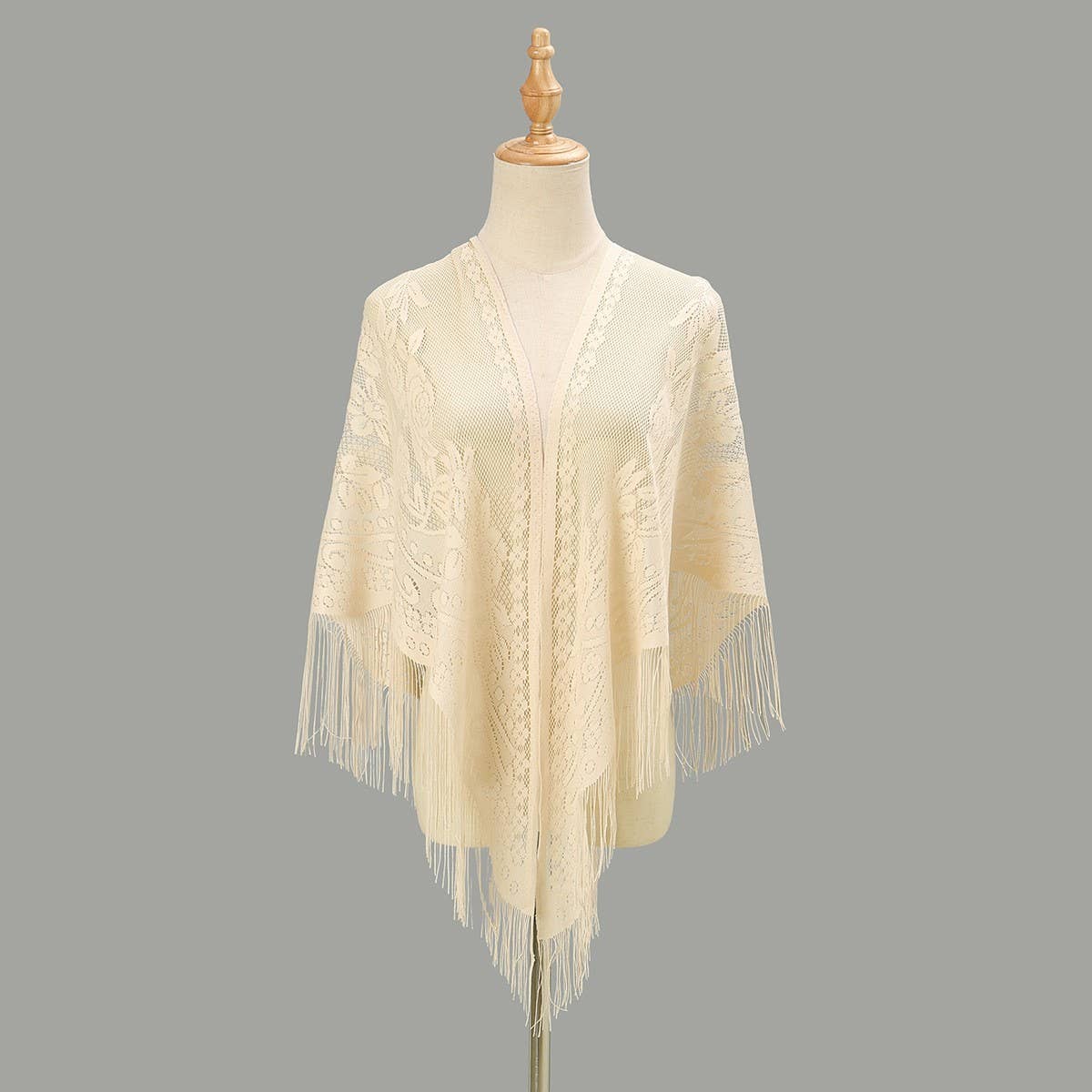 Solid Color Lace Scarf - Soft Shawl for Women_CWMM1995