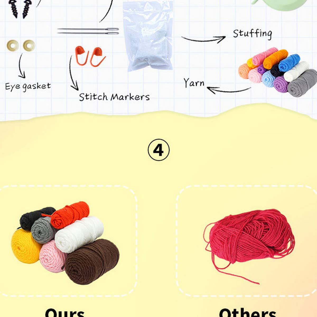 NEW PENGUIN DOLL ORNAMENT CROCHET MATERIAL PACK