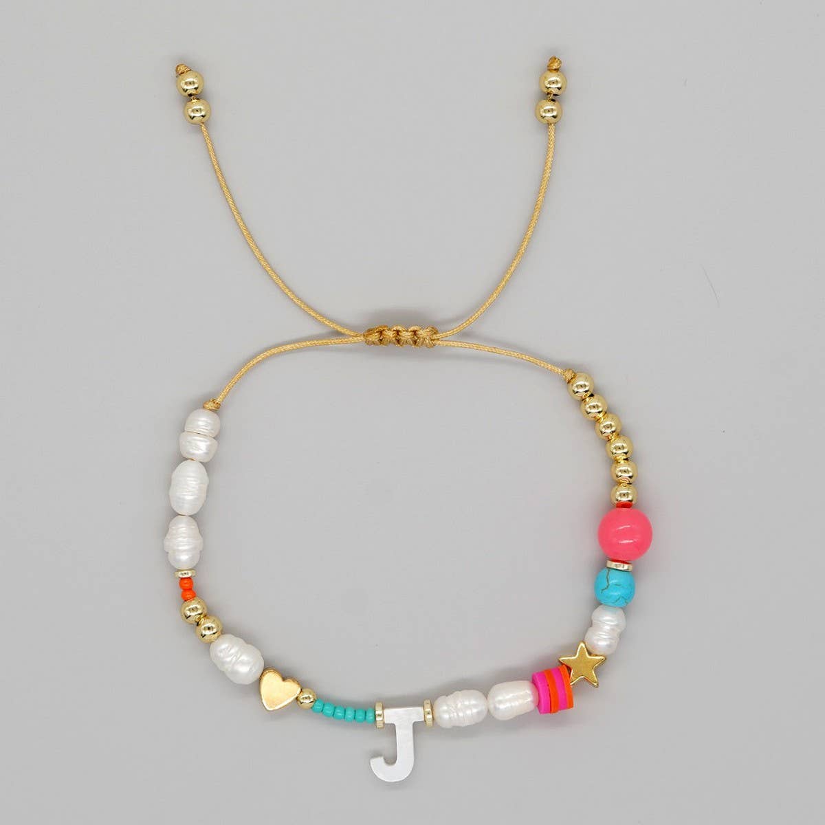 FASHION HAND-WOVEN LETTER PEARL BRACELET_CWMM3812