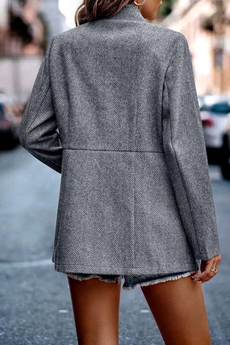 CWOJA0966_AUTUMN WINTER JACQUARD PATCHWORK WOOL COAT