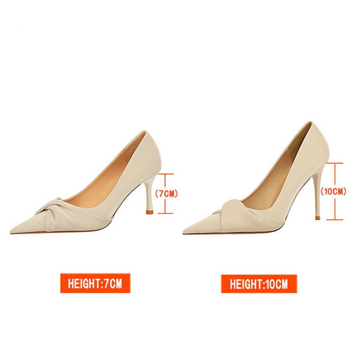 FASHION SEXY SHALLOW MOUTH POINTED BOW HIGH HEELS_CWSHH0088
