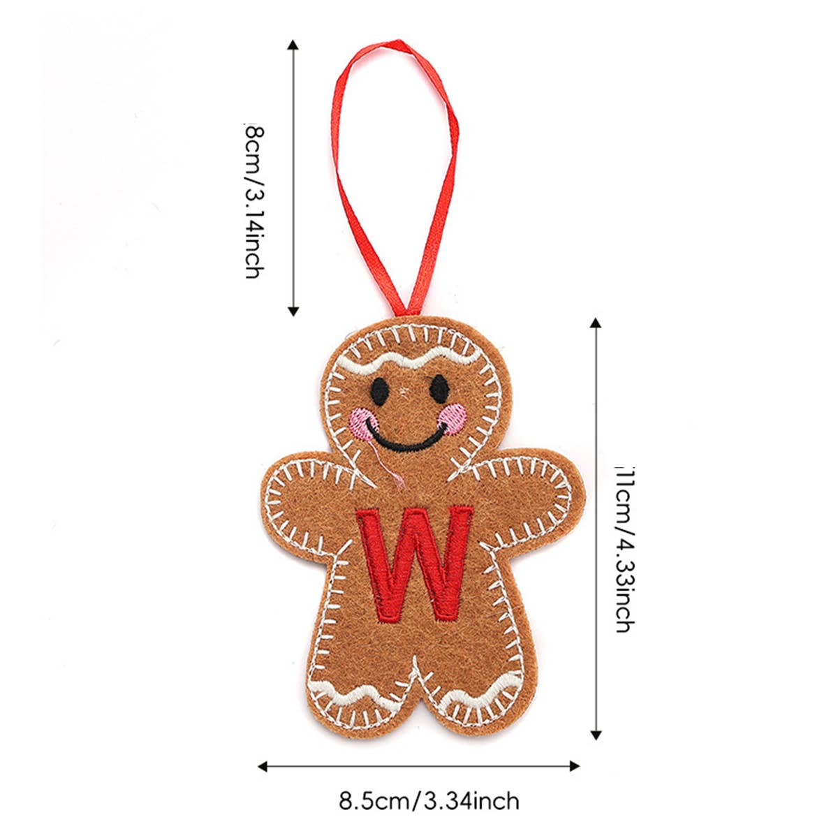CWMM9399_NEW CHRISTMAS GINGERBREAD MAN DECORATION PENDANT