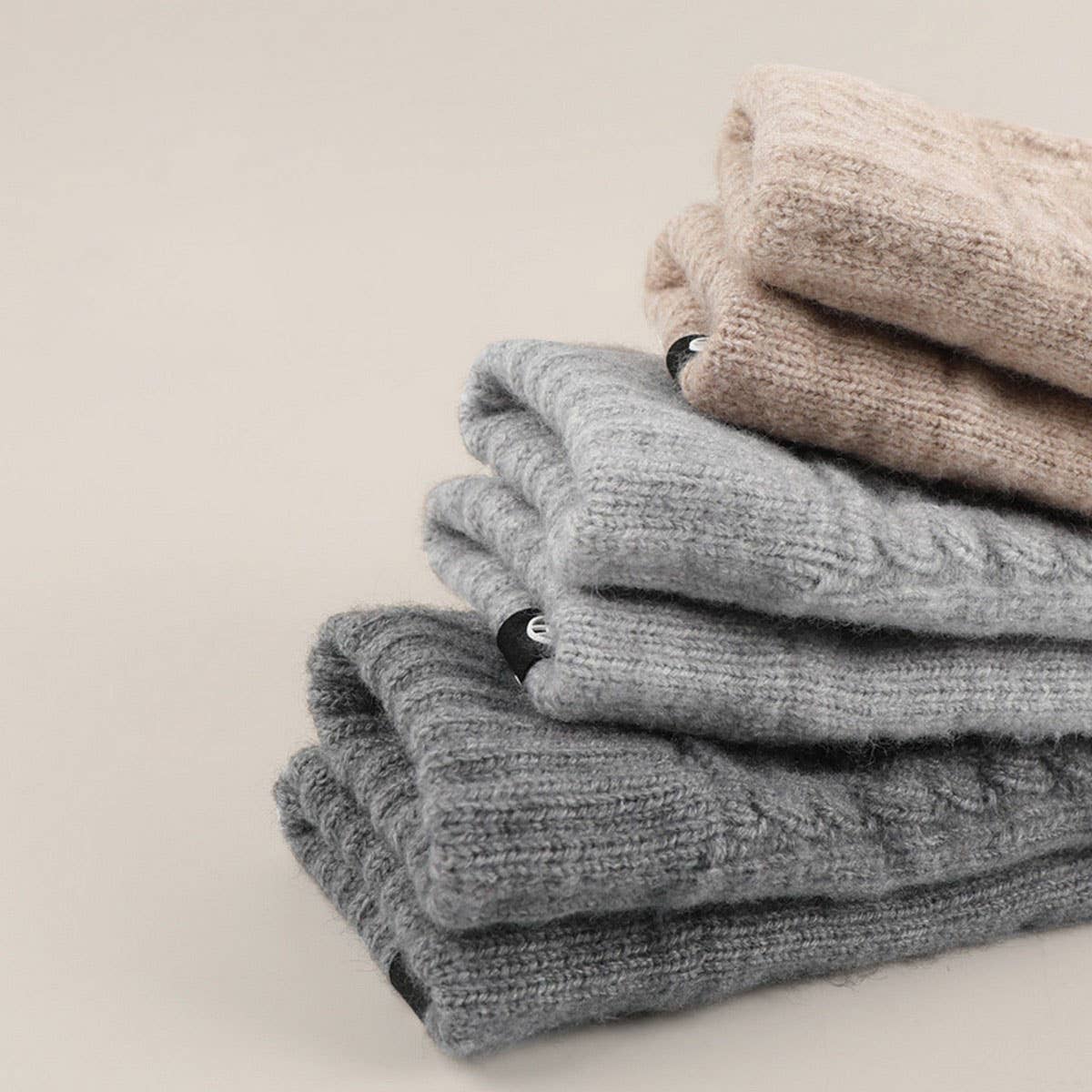 WINTER SOLID COLOR TOUCH SCREEN KNITTED GLOVES_CWAG0411