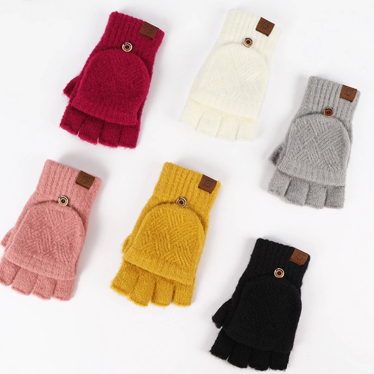 WINTER COLD PROTECTION WARM HALF FINGER GLOVES