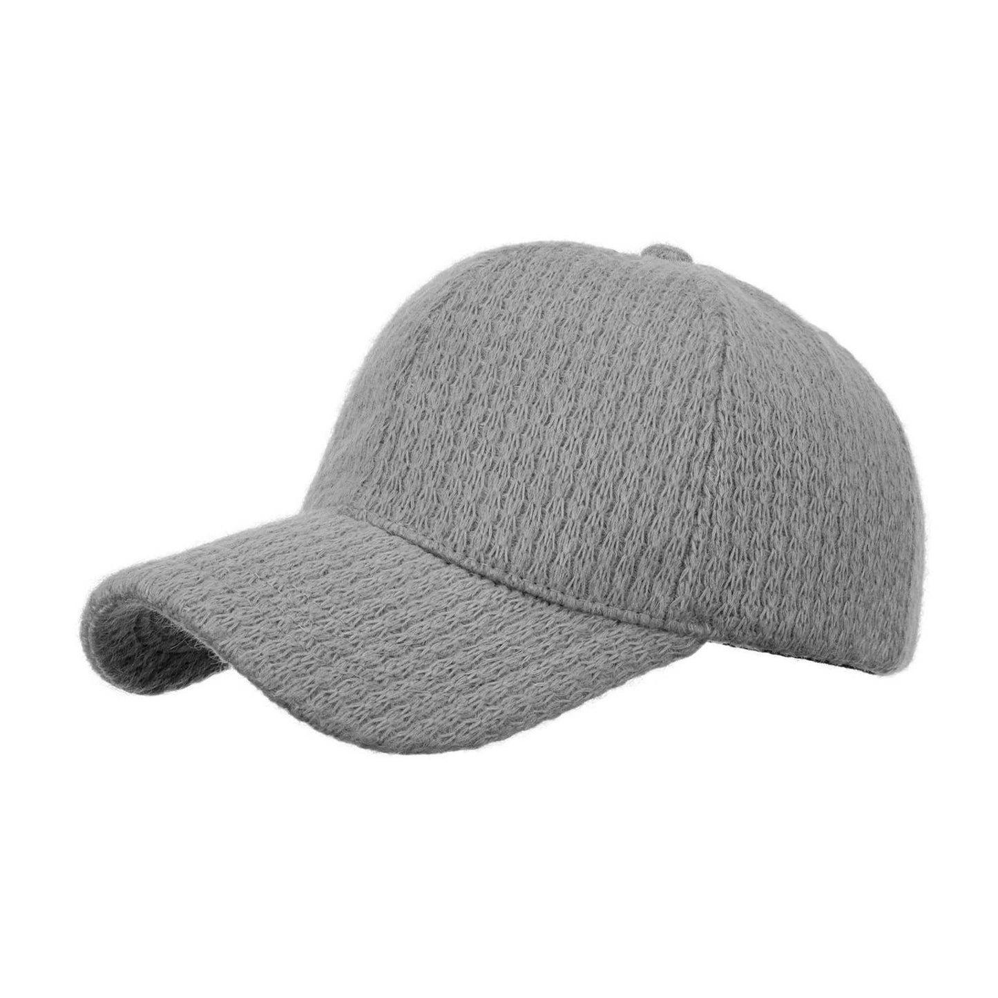 KNIT THICK WARM BASEBALL CAP CAP
