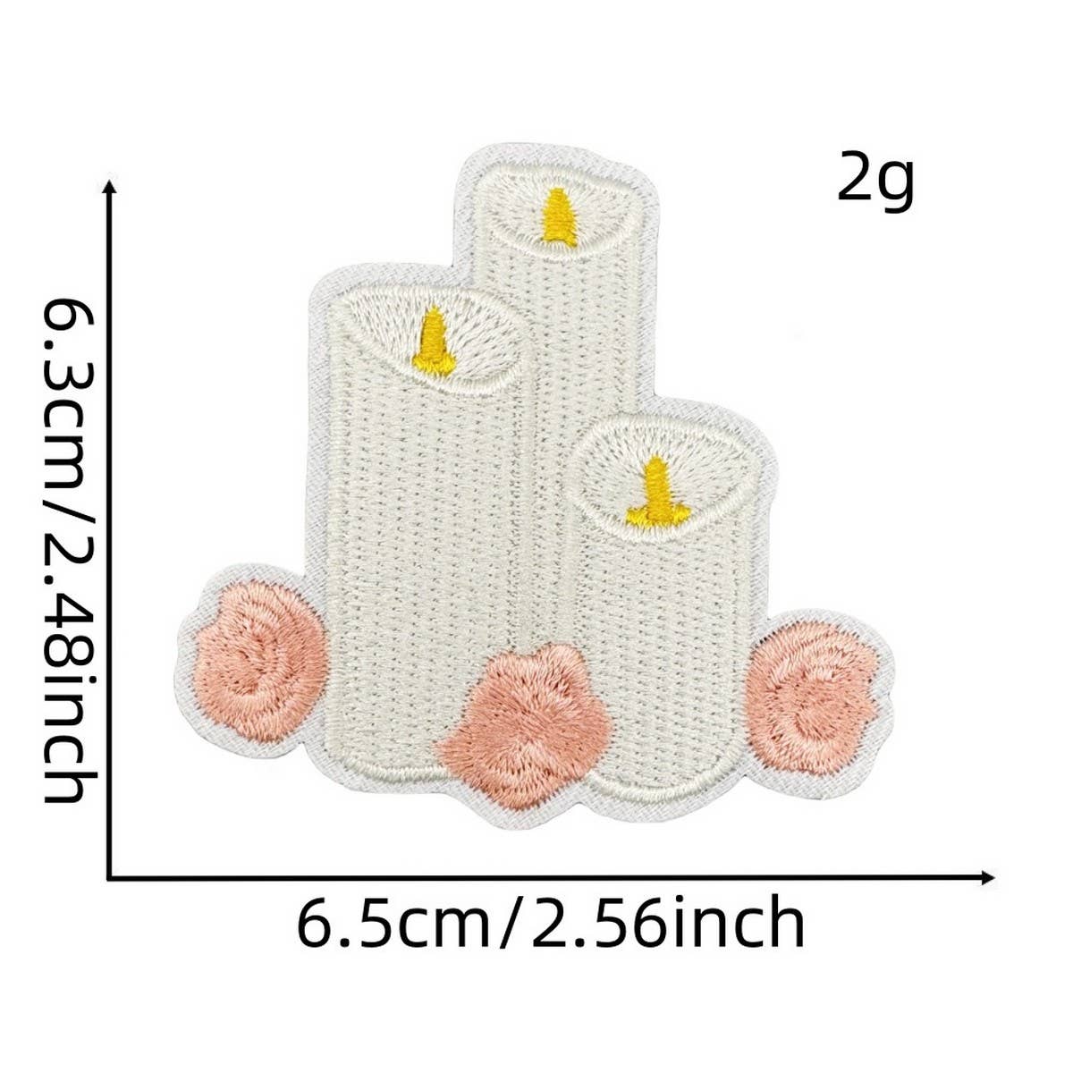 CUTE SOLID COLOR CARTOON BOW EMBROIDERED PATCH