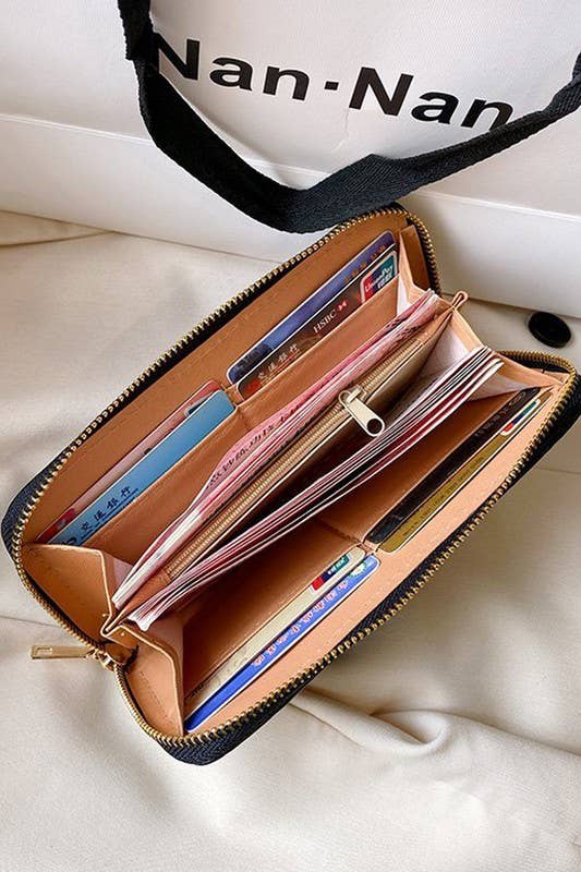 STONE PATTERN DOUBLE LAYER WALLET_CUAB0061