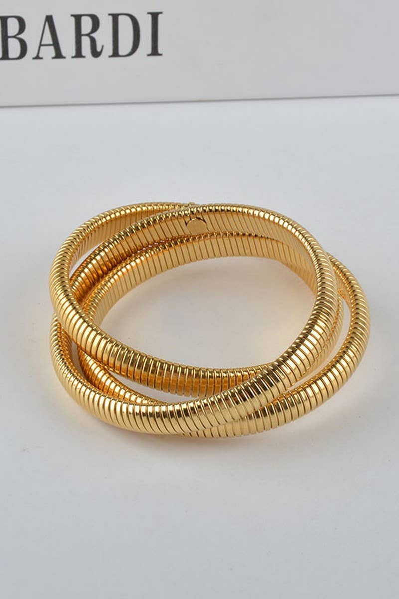 CWAJE1202_INTERWEAVED SNAKE CHAIN BRACELET