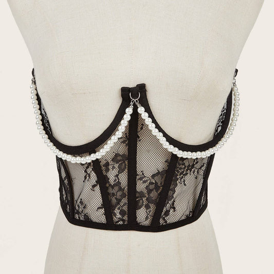 CWABE0982_WAIST AND BUST BELT STEEL RING FISHBONE WAIST BELT