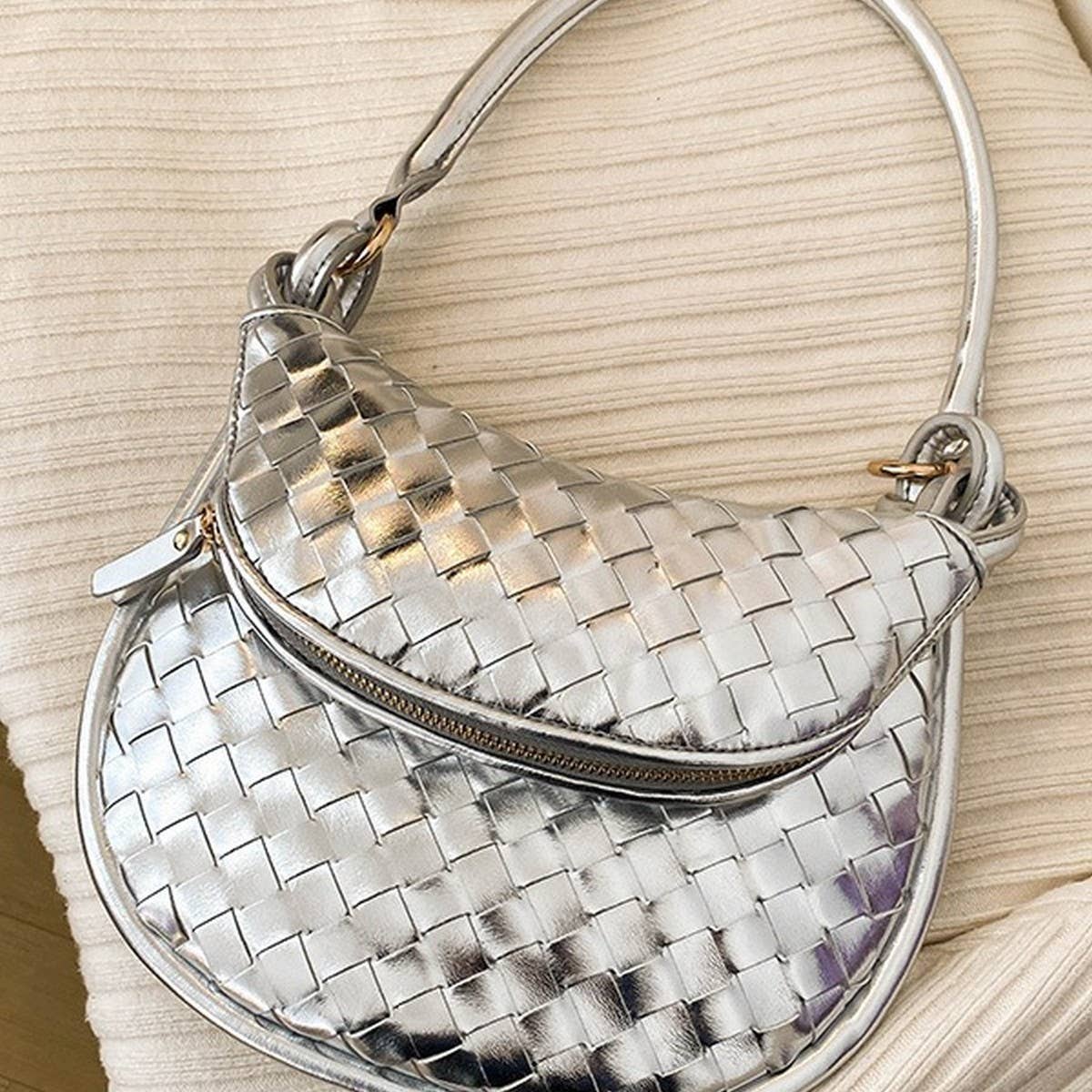 HANDMADE STRAW BAG FASHION ONE-SHOULDER ARMPIT BAG_CWAB1912