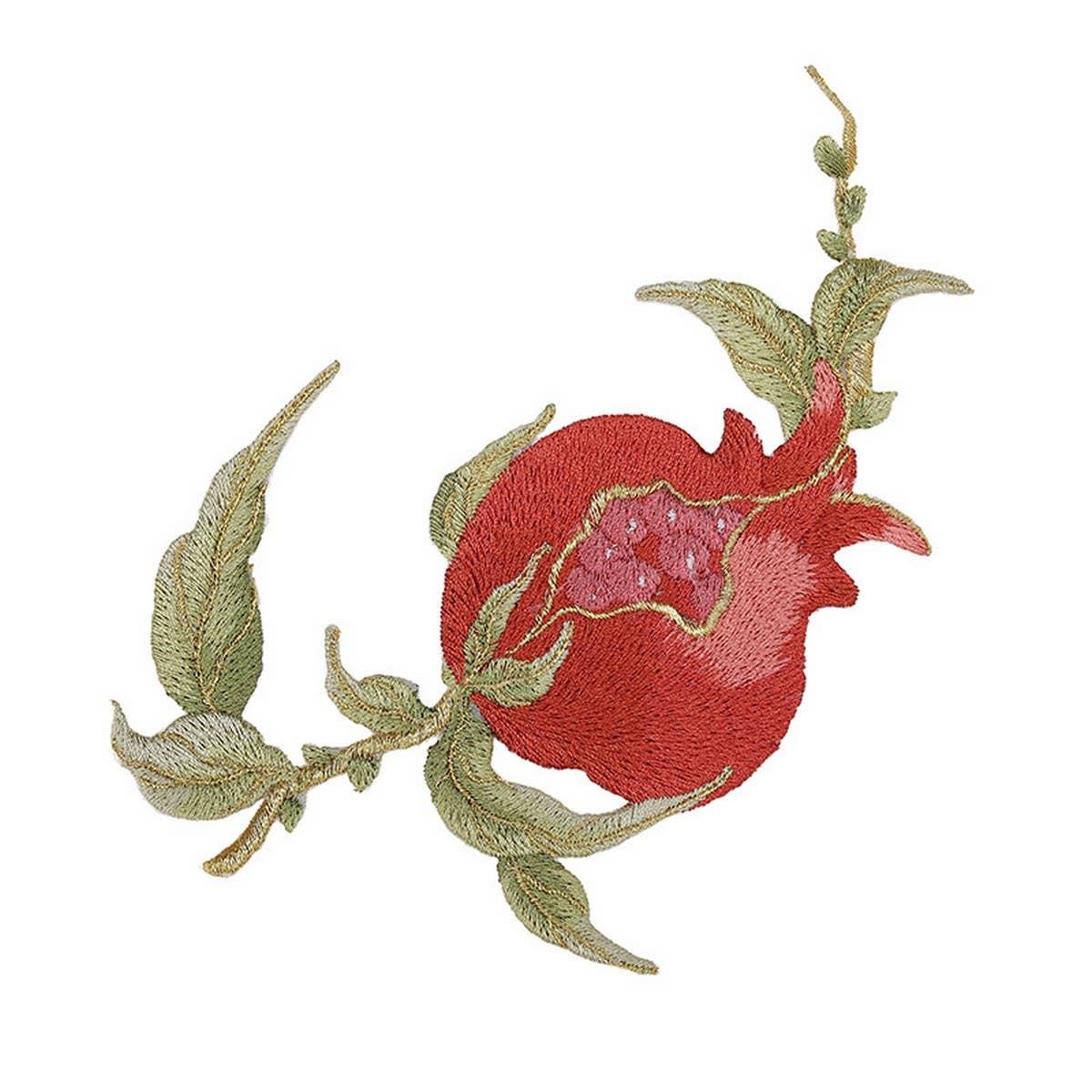 3D Pomegranate Embroidered Patch for Repair_CWMM5926