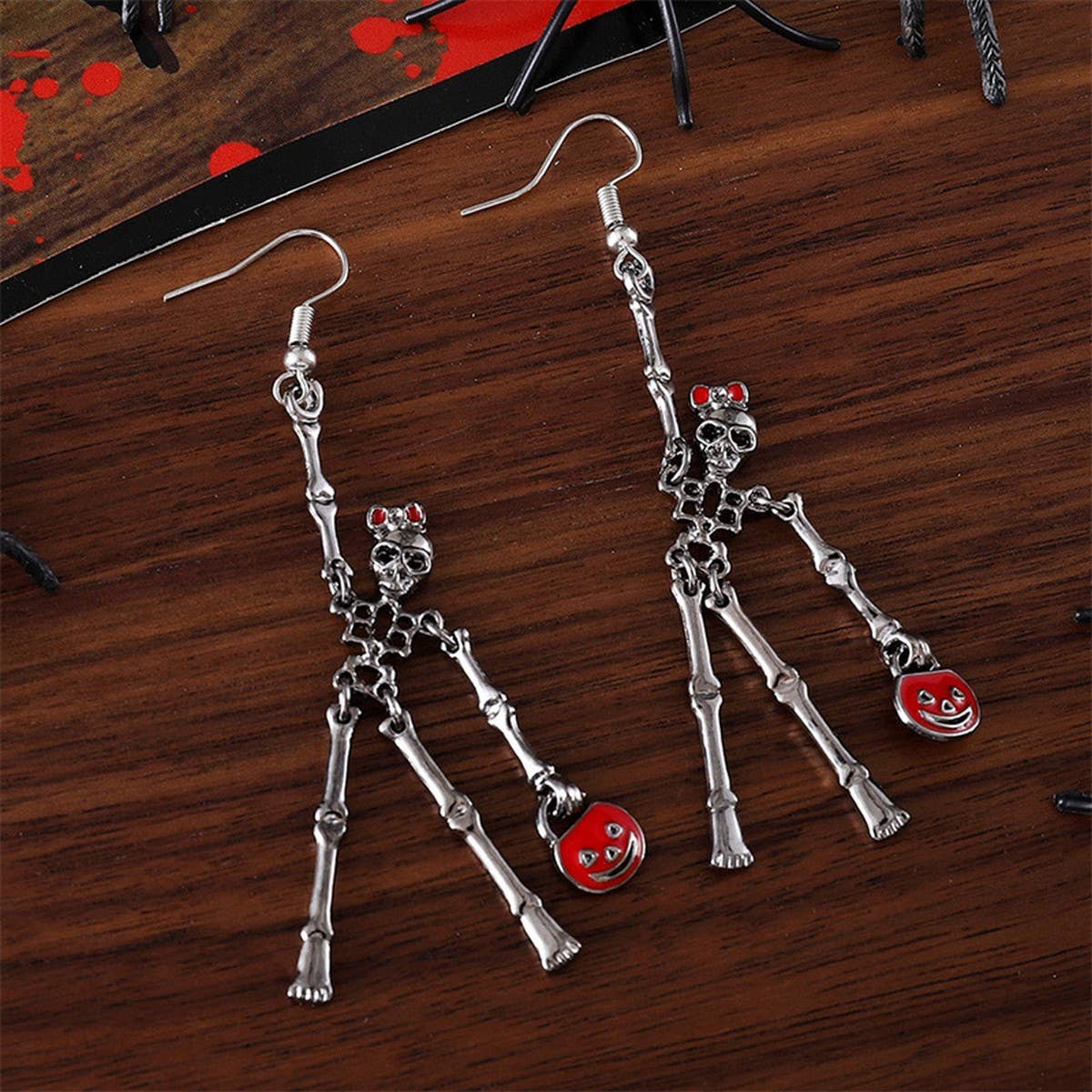 HALLOWEEN EXAGGERATED SKULL EARRINGS