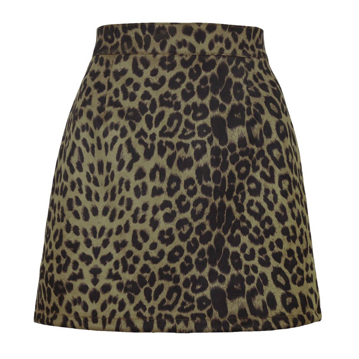 SEXY LEOPARD PRINT HIGH WAIST SUEDE HIP SKIRT
