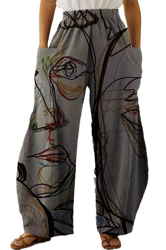 CWBLP2086_ELASTIC WAIST FLOWY FLARE WIDE LEG PANTS