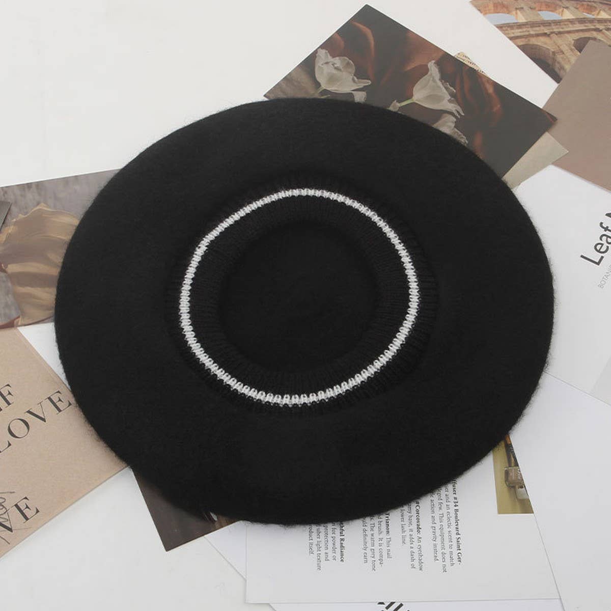ELEGANT VINTAGE PEARL WARM BERET_CWAH1934