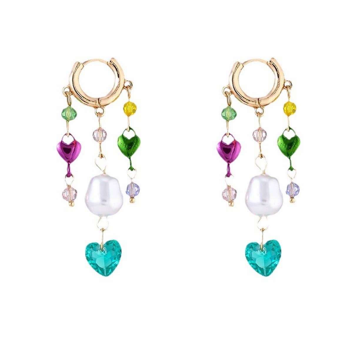 FASHIONABLE TASSEL EARRINGS AND STACKING BRACELETS