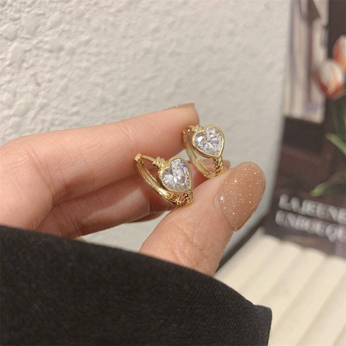 VALENTINE'S DAY NEW DESIGN ZIRCON HEART EARRINGS