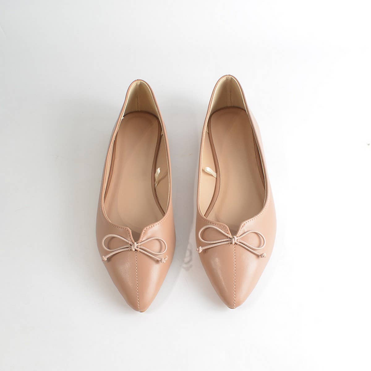 WOMEN POINTED BOW SOFT SOLE FLAT SHOES