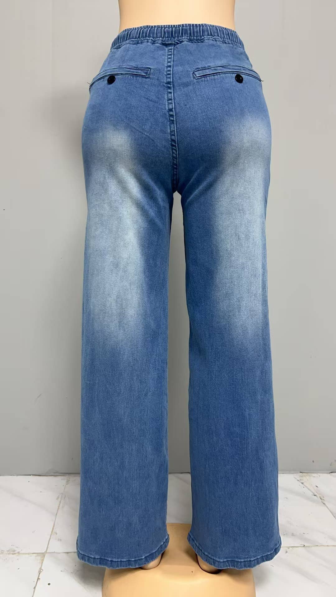 Loose,versatile,casual and trendy wide-leg jeans