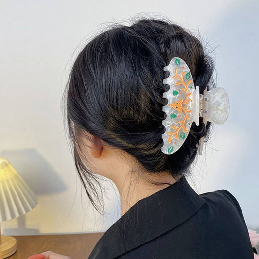 Gingerbread Man Hair Claw, Xmas Cartoon Bun Clip_CWAHA1598