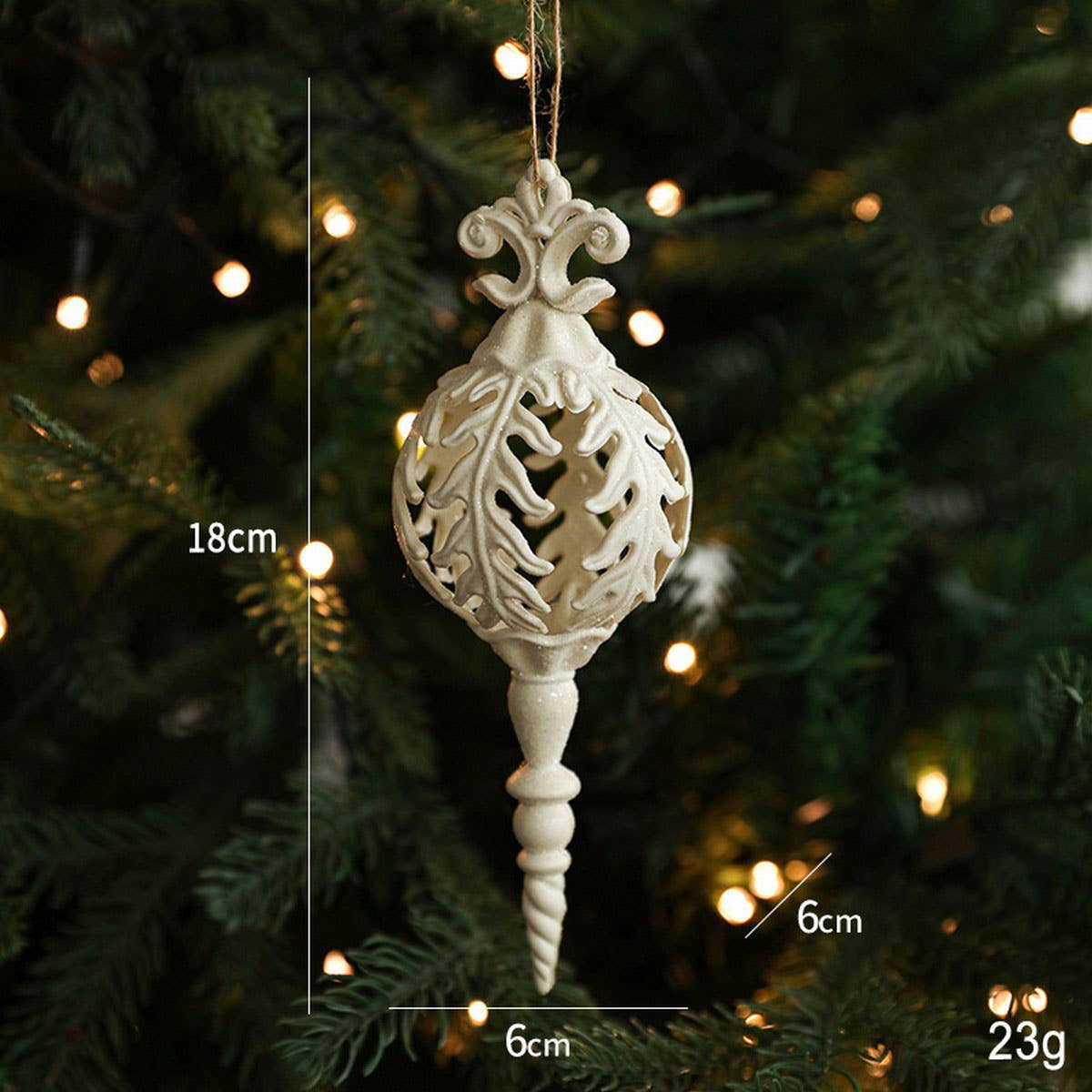 White Plastic Reindeer Star Holiday Decoration