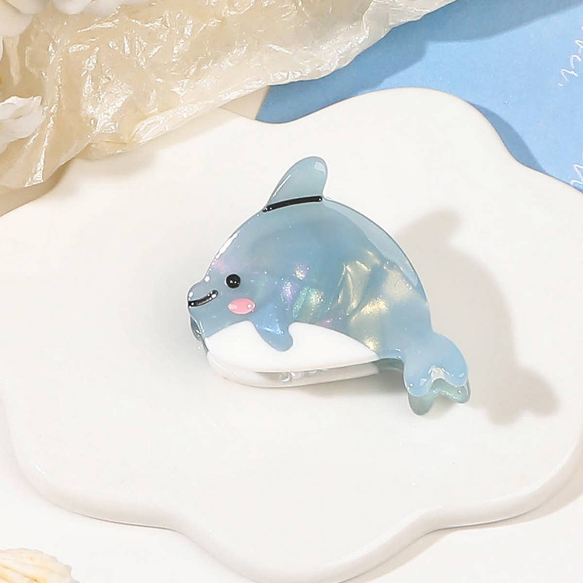CUTE OCEAN STARFIS,SEA SNAIL SMALL ACETATE HAIR CLAW CLIPS