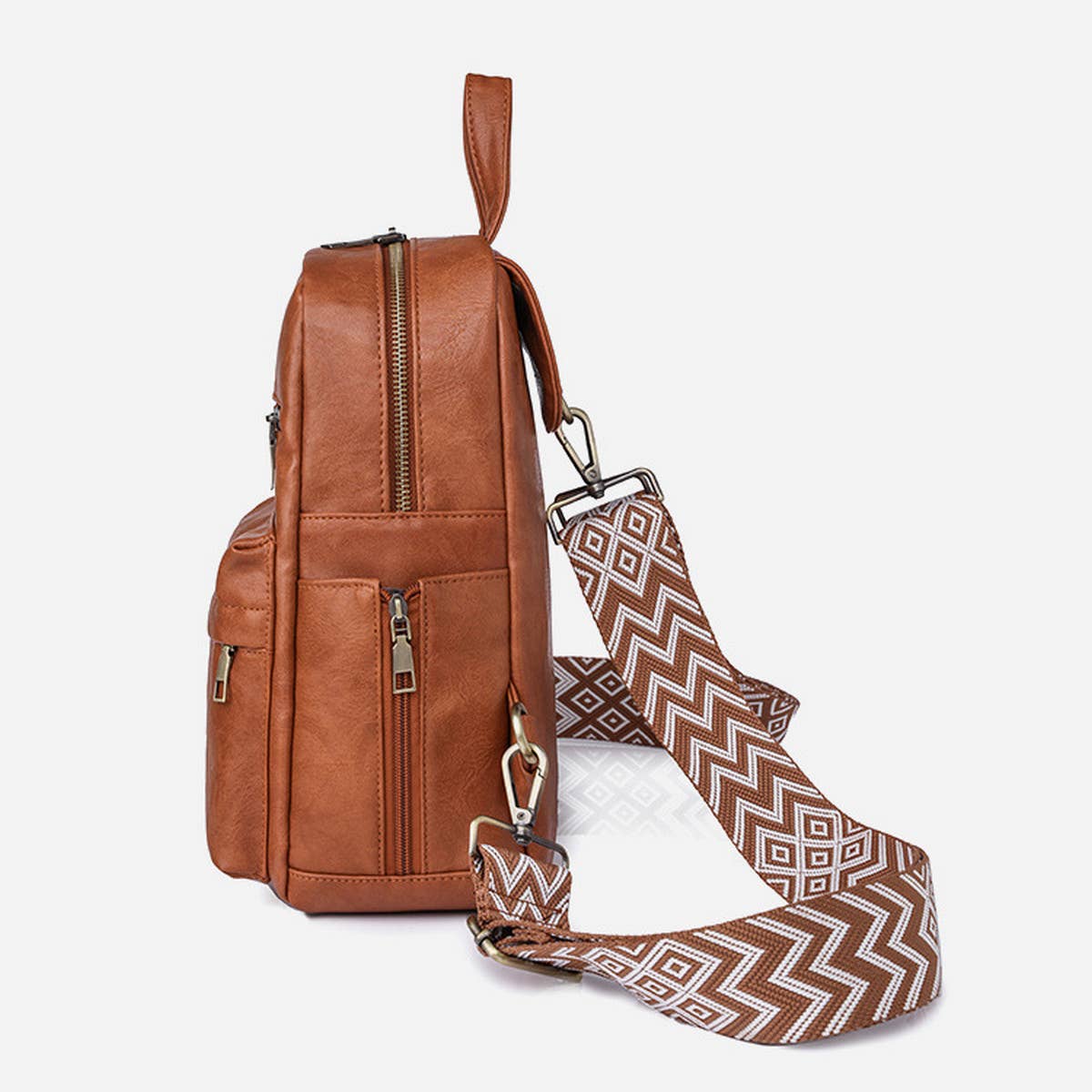 LEISURE TRAVEL DUAL-PURPOSE CHEST BAG BACKPACK_CWAB2881