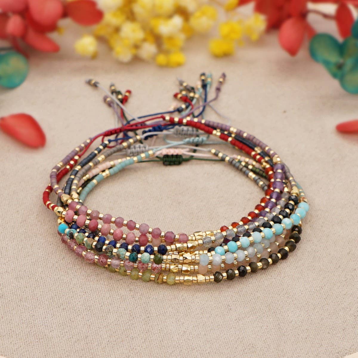 HAND-WOVEN FASHIONABLE RICE BEADS BRACELET_CWAB4621
