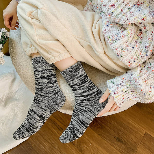 WINTER THICK WARM TERRY SOCKS MID-TUBE SOCKS