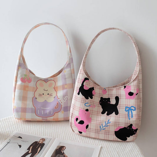 Original Large Striped Canvas Tote Bag for Women_CWAB5632