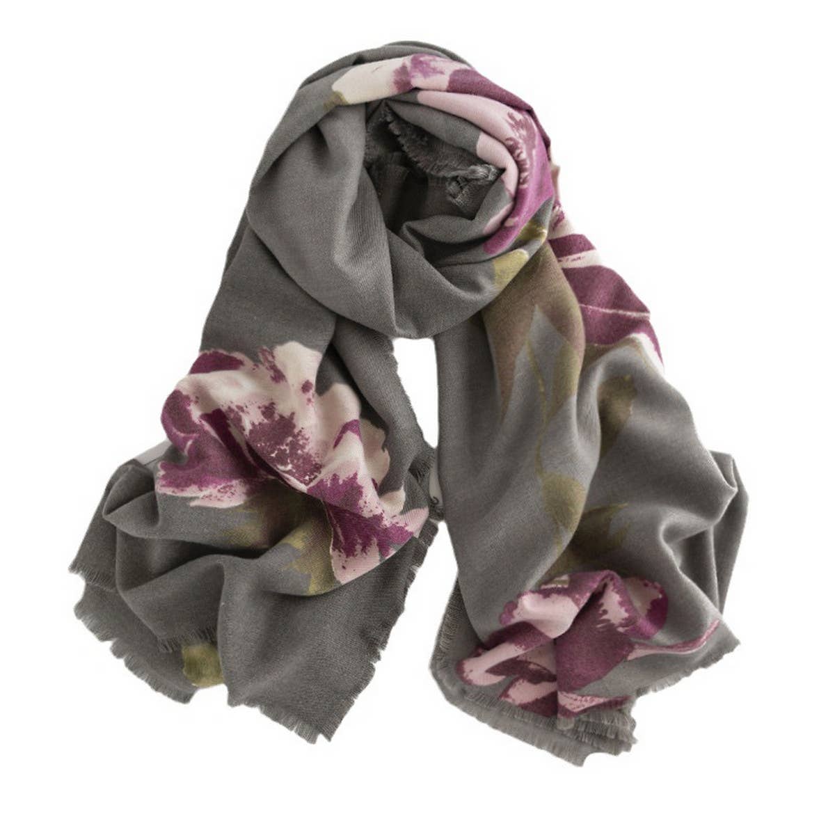 Vintage Boho Faux Cashmere Scarf for Women