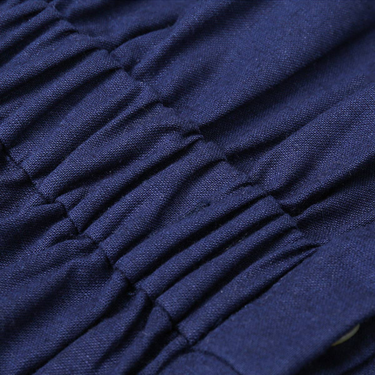 LINEN-COTTON SHORT SLEEVED ONESIE