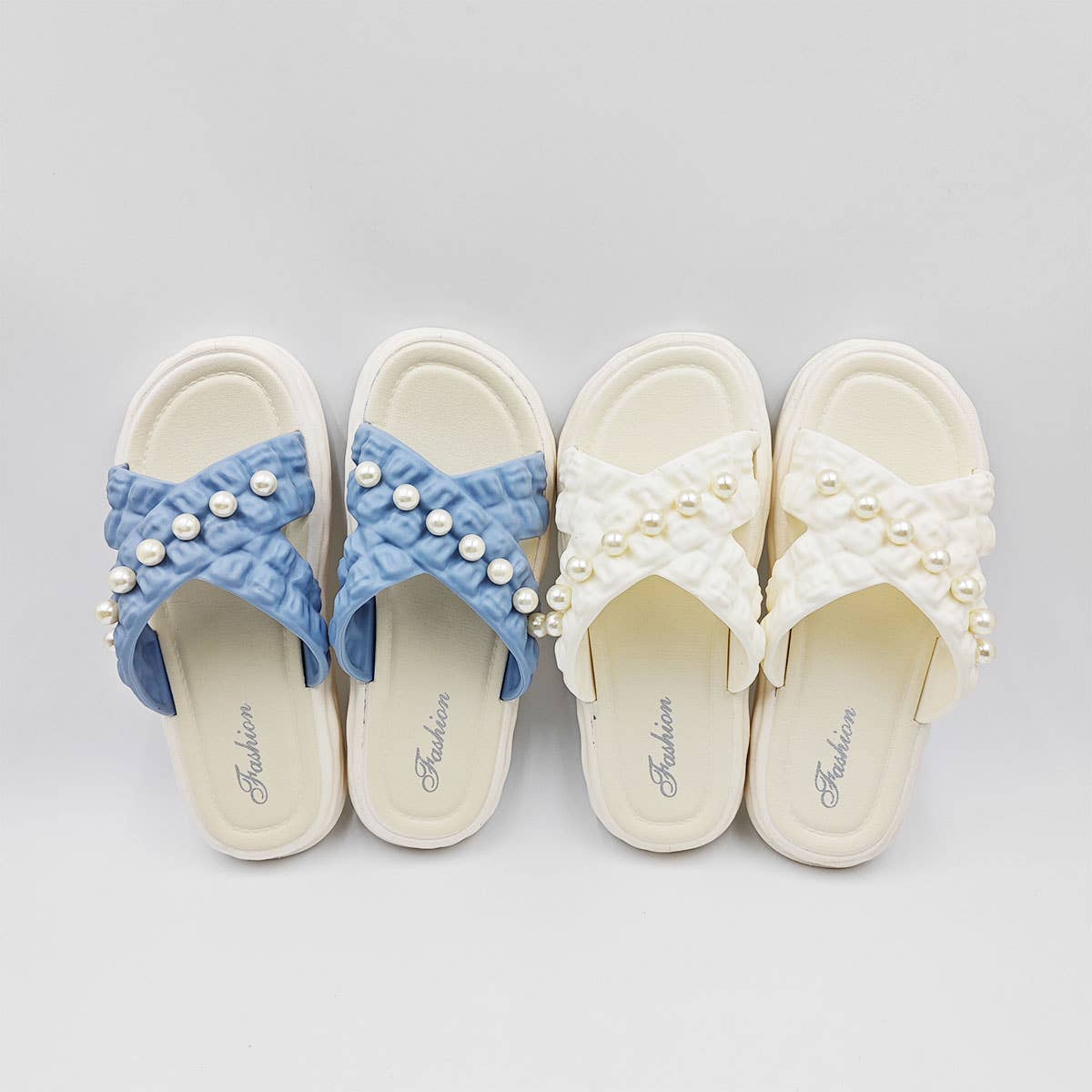 SUMMER BEACH SHOES PEARL CHAIN SANDALS_CWSHS0672