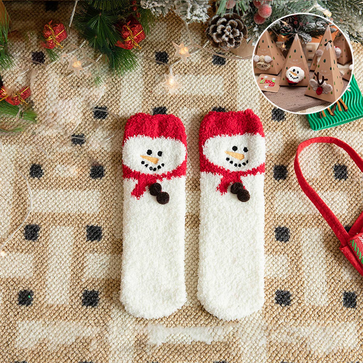 THICK CHRISTMAS SOCKS WITH GIFT BOX
