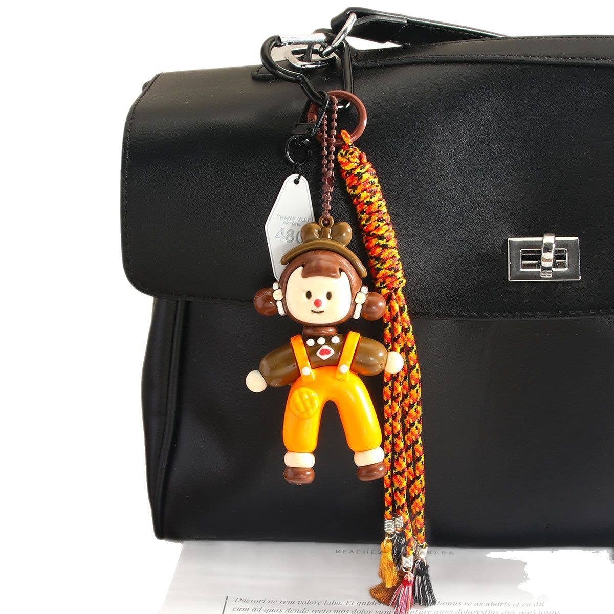 Cute Splits Doll PVC Keychain for Bags & Cars