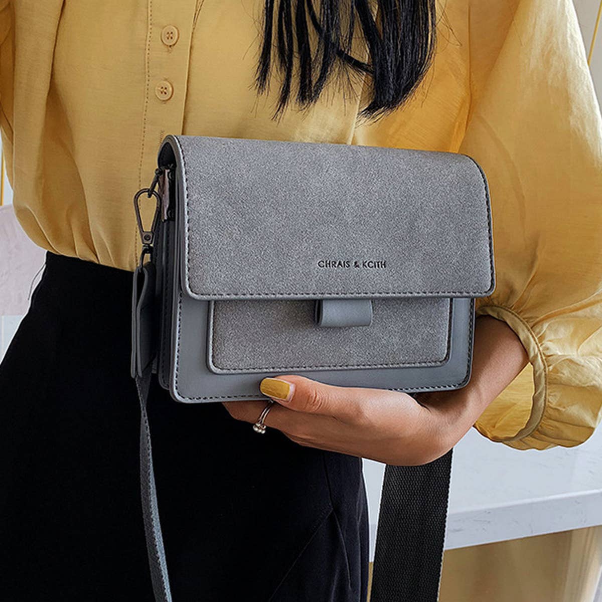 RETRO SMALL SQUARE HANDBAG SHOULDER BAG_CWAB1547