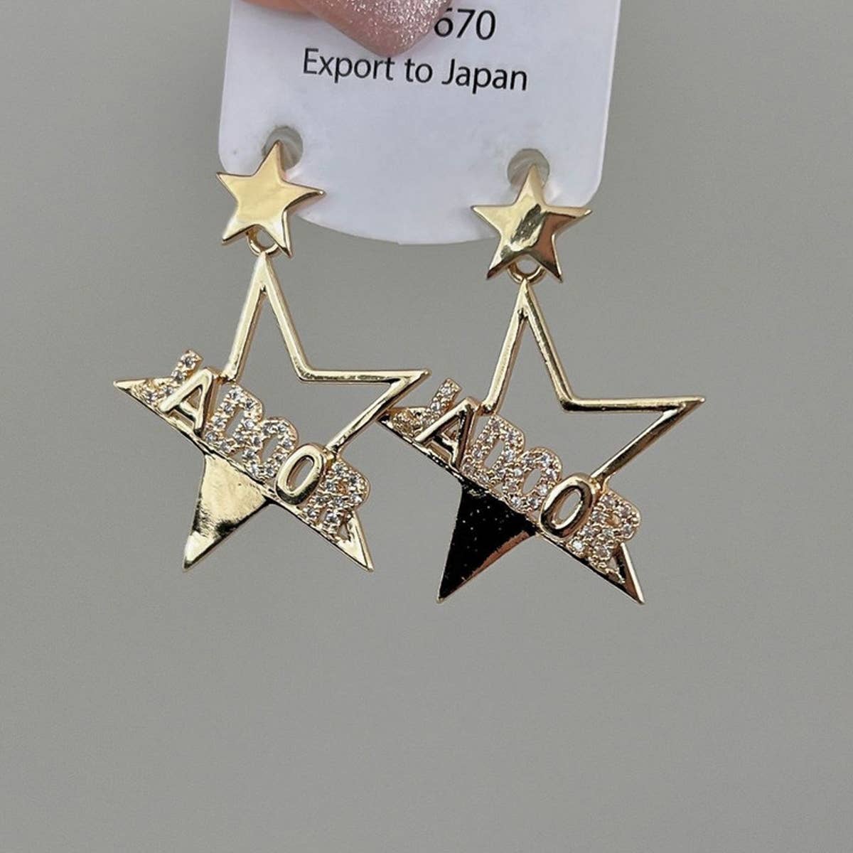 UNIQUE PENTAGRAM EARRINGS