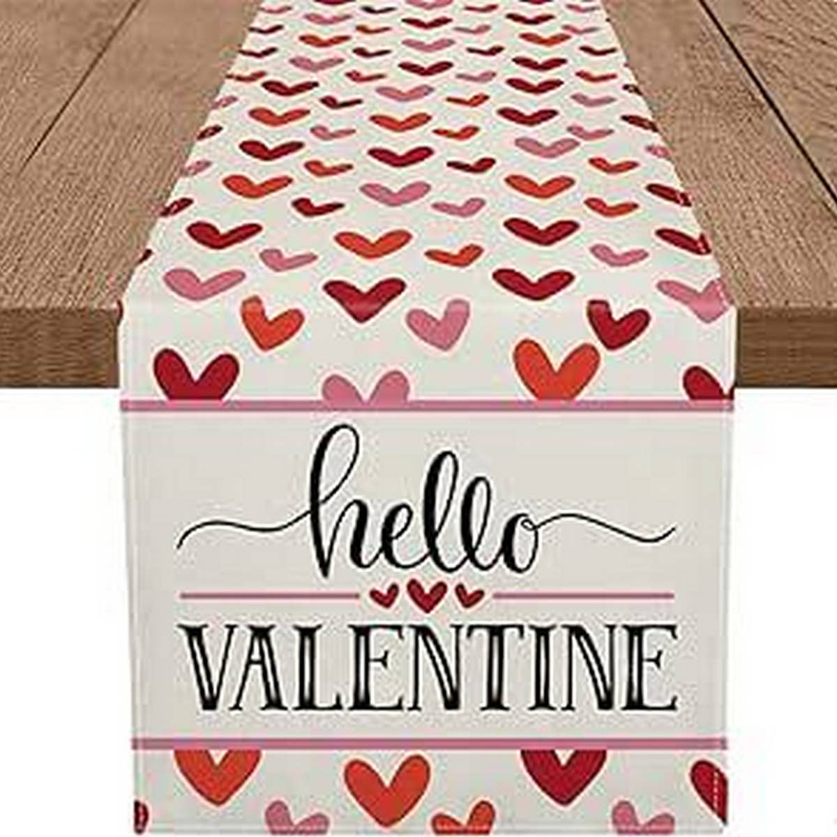 VALENTINE'S DAY HEART ROSE PRINTED TABLECLOTH